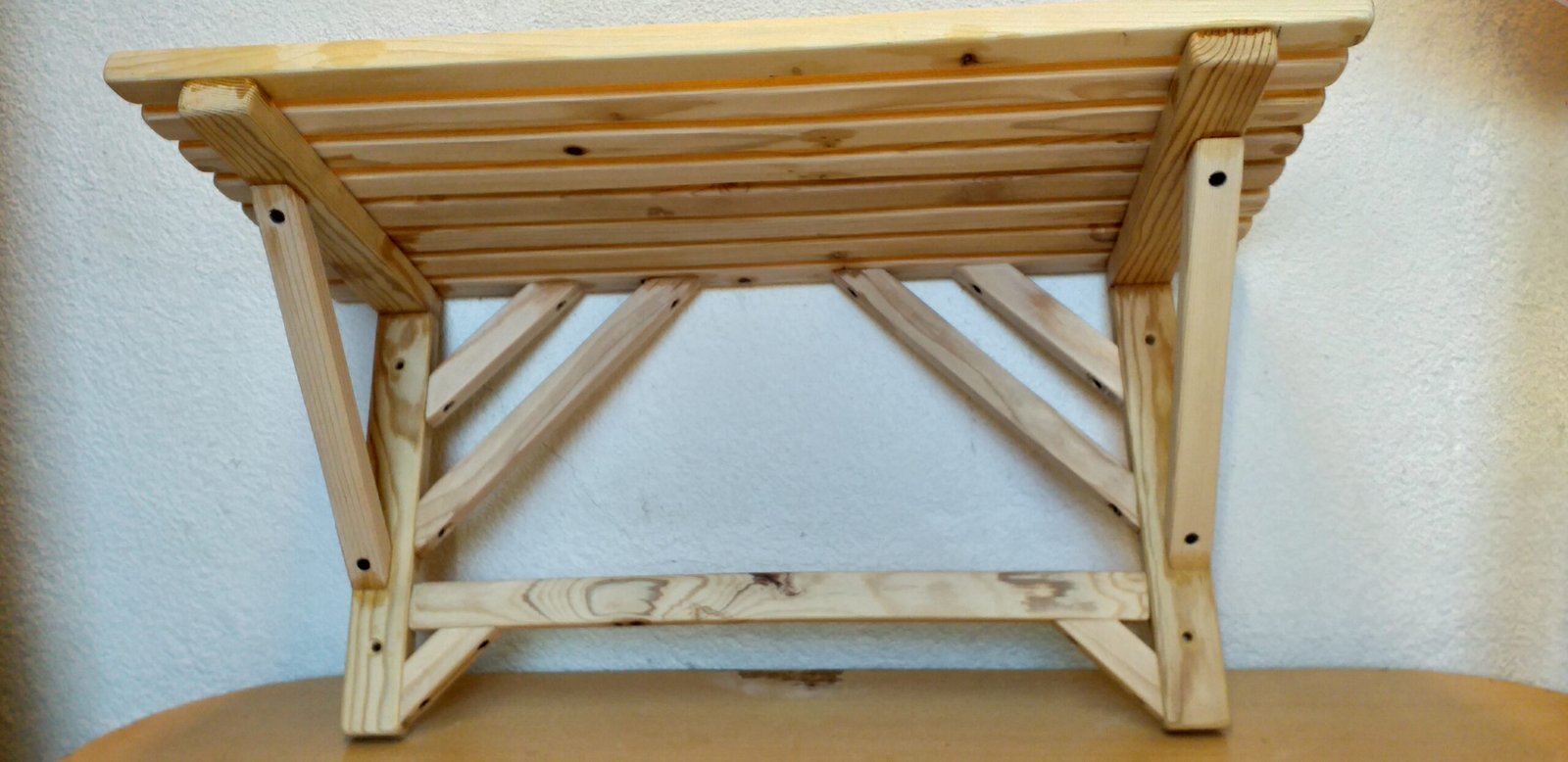 Ahşap Dekoratif Duvar rafı bibloluk - Görsel 11