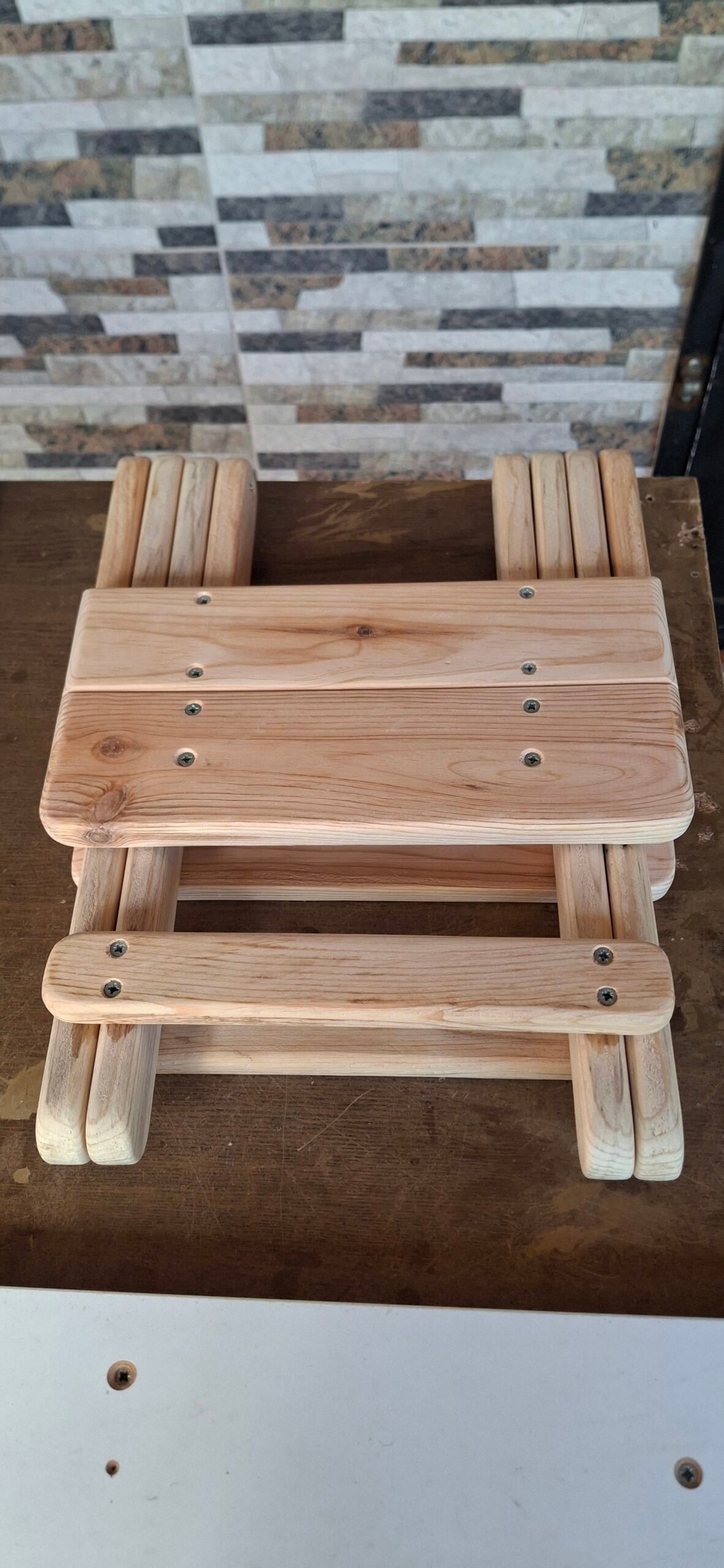 Katlanır ahşap tabure - Görsel 8