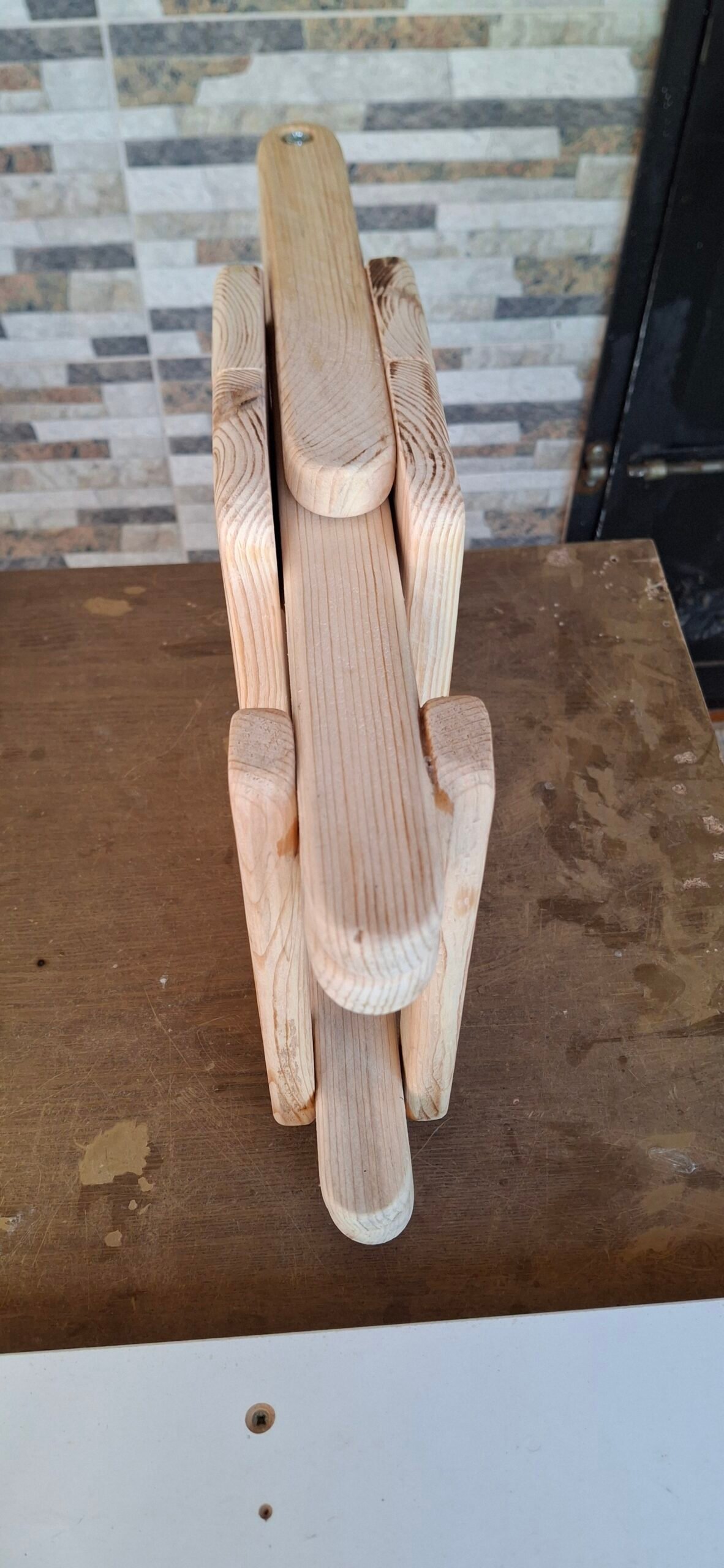 Katlanır ahşap tabure - Görsel 6